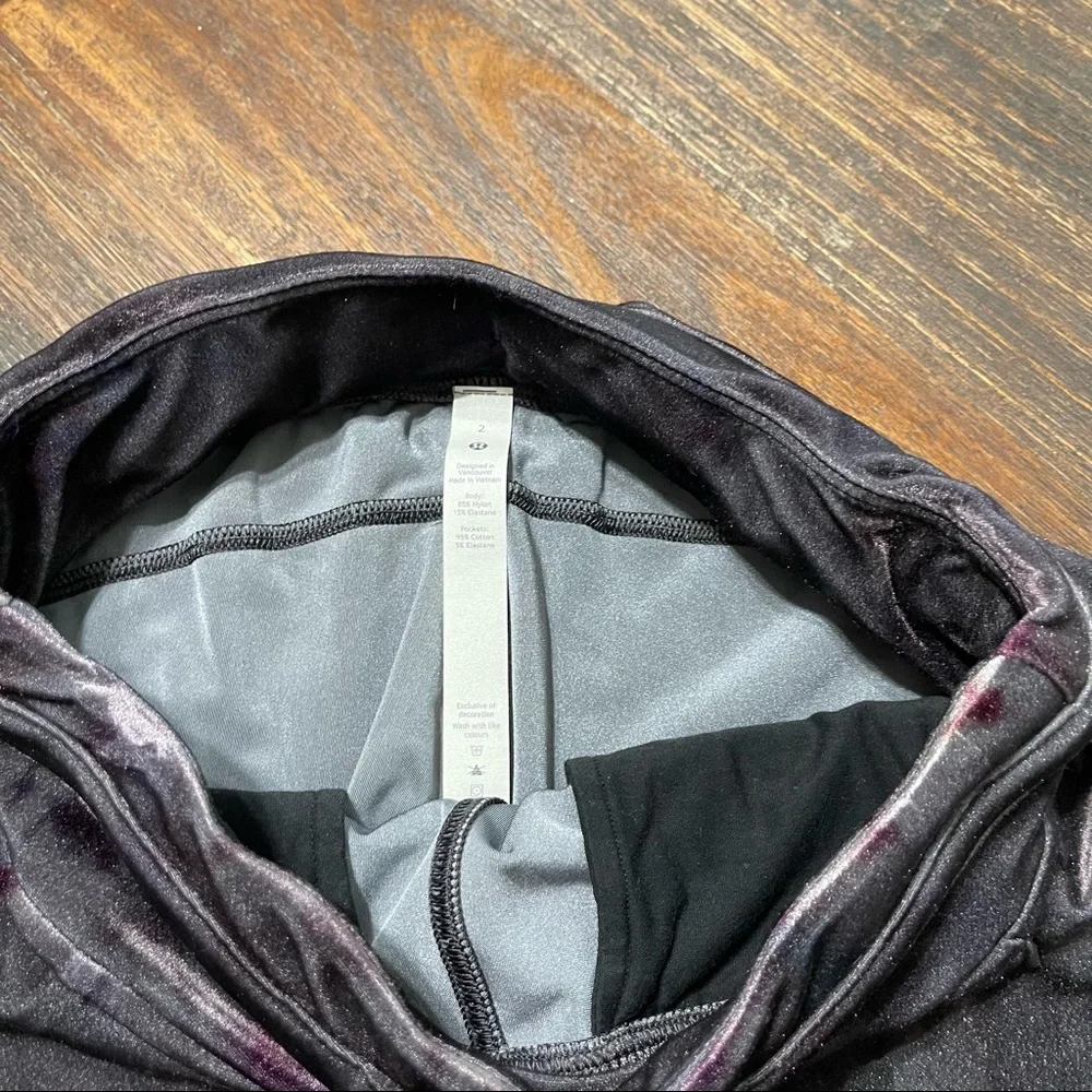 Lululemon Velvet Tie-Dye Jogger Crop - Interstellar Dark Grey Multi - Picture 5 of 7